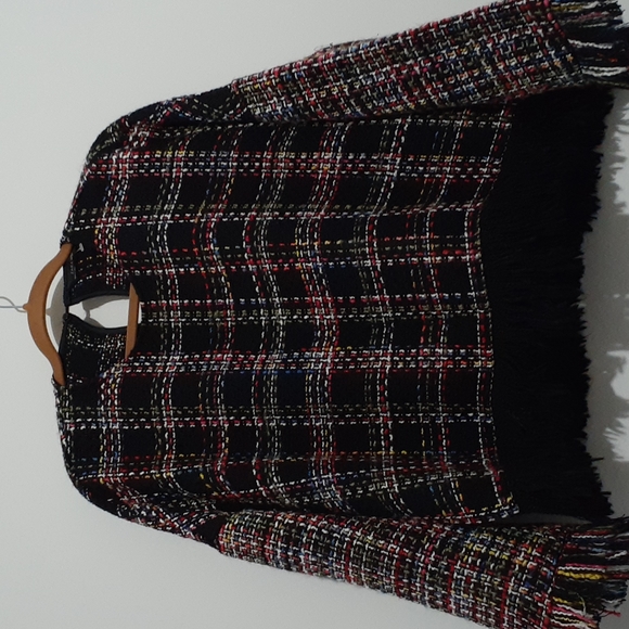 Zara Woman Loose Fit Tweed Top - Picture 1 of 6